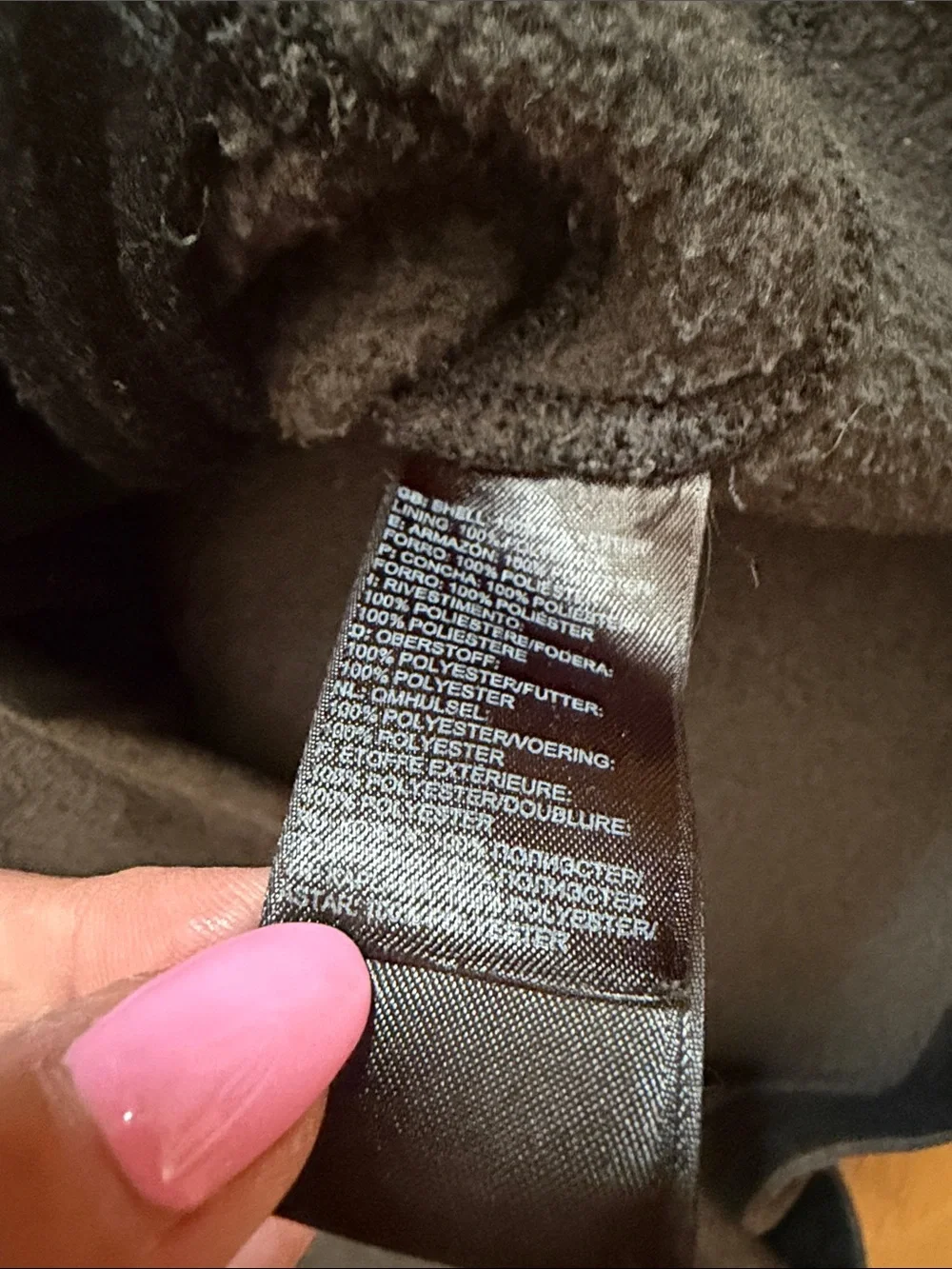 XL - The North Face Men's Charcoal Full-Zip Fleece Jacket